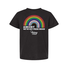 Load image into Gallery viewer, Ankeny Pride 2025 - Pride Inside T-Shirt - Youth-Soft and Spun Apparel Orders