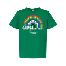 Load image into Gallery viewer, Ankeny Pride 2025 - Pride Inside T-Shirt - Youth-Soft and Spun Apparel Orders