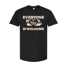 Load image into Gallery viewer, Ankeny Pride 2025 - Everyone Is Welcome T-Shirt - Adult-Soft and Spun Apparel Orders