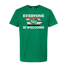 Load image into Gallery viewer, Ankeny Pride 2025 - Everyone Is Welcome T-Shirt - Adult-Soft and Spun Apparel Orders