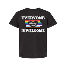 Load image into Gallery viewer, Ankeny Pride 2025 - Everyone Is Welcome T-Shirt - Youth-Soft and Spun Apparel Orders