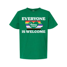 Load image into Gallery viewer, Ankeny Pride 2025 - Everyone Is Welcome T-Shirt - Youth-Soft and Spun Apparel Orders
