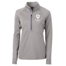Load image into Gallery viewer, Classroom Clinic: Cutter & Buck Adapt Eco Knit Stretch Recycled 1/2-Zip - Womens-Soft and Spun Apparel Orders