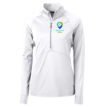 Load image into Gallery viewer, Classroom Clinic: Cutter & Buck Adapt Eco Knit Stretch Recycled 1/2-Zip - Womens-Soft and Spun Apparel Orders
