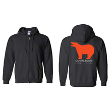 Load image into Gallery viewer, Capital Bears Full-Zip Hooded Sweatshirt - Adult-Soft and Spun Apparel Orders