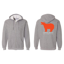Load image into Gallery viewer, Capital Bears Full-Zip Hooded Sweatshirt - Adult-Soft and Spun Apparel Orders
