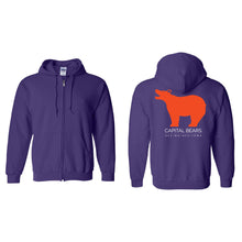 Load image into Gallery viewer, Capital Bears Full-Zip Hooded Sweatshirt - Adult-Soft and Spun Apparel Orders