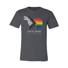 Load image into Gallery viewer, Capital Bears Pride Flag T-Shirt - Adult-Soft and Spun Apparel Orders