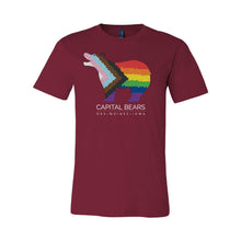 Load image into Gallery viewer, Capital Bears Pride Flag T-Shirt - Adult-Soft and Spun Apparel Orders