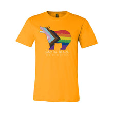 Load image into Gallery viewer, Capital Bears Pride Flag T-Shirt - Adult-Soft and Spun Apparel Orders