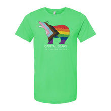 Load image into Gallery viewer, Capital Bears Pride Flag T-Shirt - Adult-Soft and Spun Apparel Orders