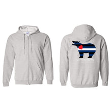 Load image into Gallery viewer, Capital Leather Bears Full-Zip Hooded Sweatshirt - Adult-Soft and Spun Apparel Orders