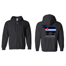 Load image into Gallery viewer, Capital Leather Bears Full-Zip Hooded Sweatshirt - Adult-Soft and Spun Apparel Orders