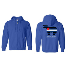 Load image into Gallery viewer, Capital Leather Bears Full-Zip Hooded Sweatshirt - Adult-Soft and Spun Apparel Orders