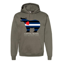 Load image into Gallery viewer, Capital Leather Bears Hooded Sweatshirt - Adult-Soft and Spun Apparel Orders