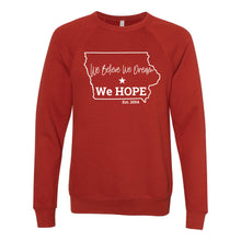 Load image into Gallery viewer, We Hope Iowa Design Crewneck Sweatshirt - Adult-Soft and Spun Apparel Orders