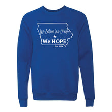 Load image into Gallery viewer, We Hope Iowa Design Crewneck Sweatshirt - Adult-Soft and Spun Apparel Orders