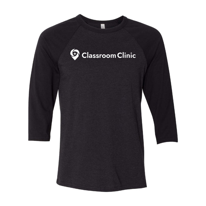 Classroom Clinic: BELLA + CANVAS Three-Quarter Sleeve Baseball Tee - Unisex-Soft and Spun Apparel Orders