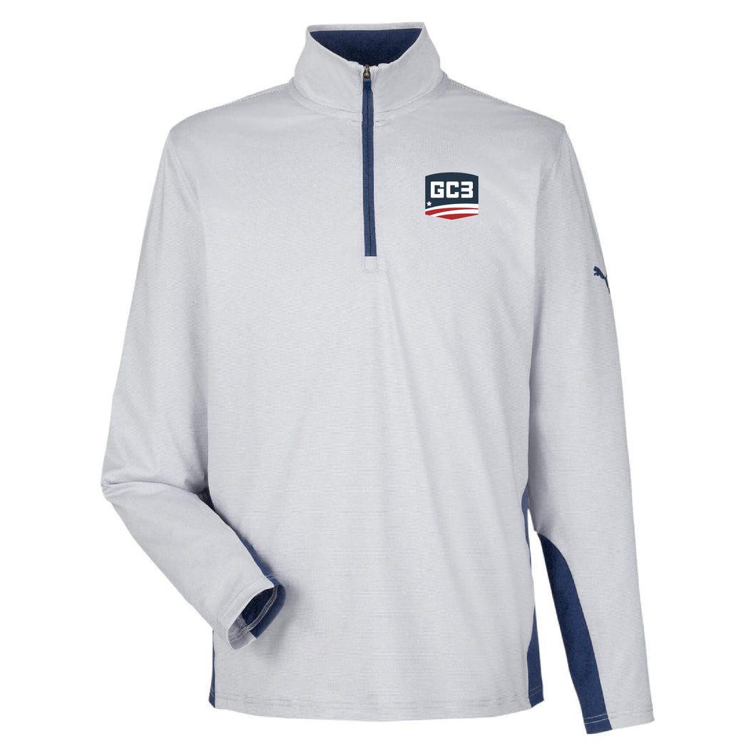 Puma Golf Mesa Stripe Quarter-Zip - Unisex-Soft and Spun Apparel Orders