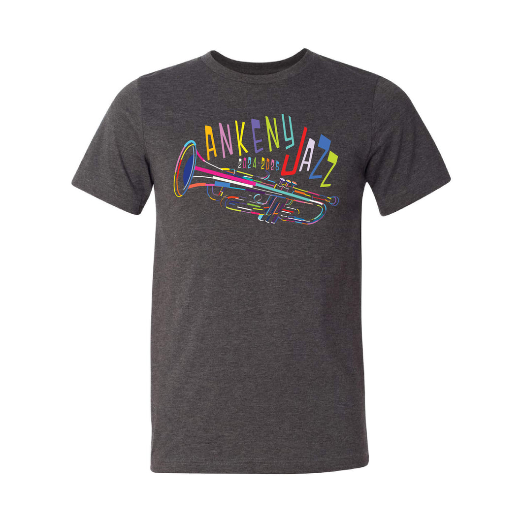 Ankeny Jazz 2024-2025 Short Sleeve T-Shirt - Adult-Soft and Spun Apparel Orders