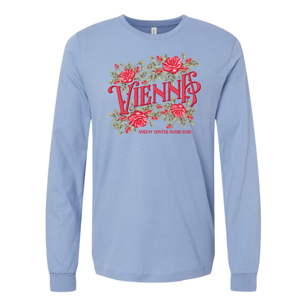 Ankeny Winter Guard 2025 Vienna Long Sleeve T-Shirt - Adult-Soft and Spun Apparel Orders