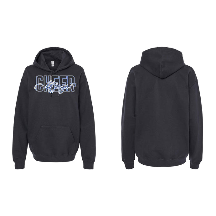 Bluejays Cheer Hooded Sweatshirt - Adult-Soft and Spun Apparel Orders