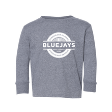 Load image into Gallery viewer, Bluejays Seal - Long Sleeve Crewneck T-Shirt - Toddler-Soft and Spun Apparel Orders
