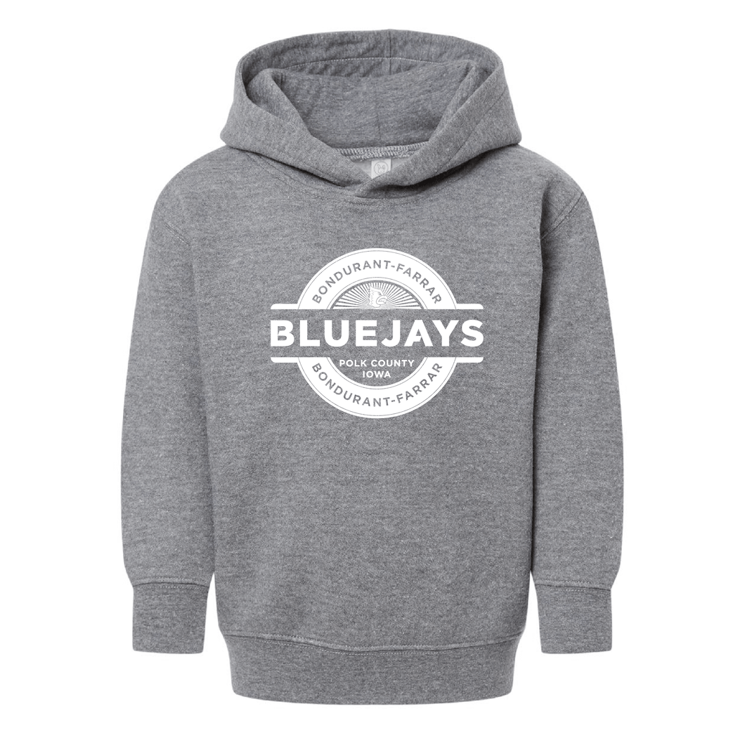 Bluejays Seal - Hooded Sweatshirt - Toddler-Soft and Spun Apparel Orders