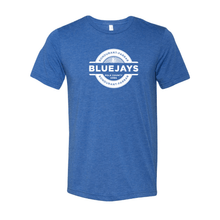 Load image into Gallery viewer, Bluejays Seal - Crewneck T-Shirt - Adult-Soft and Spun Apparel Orders
