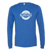 Load image into Gallery viewer, Bluejays Seal - Long Sleeve Crewneck T-Shirt - Adult-Soft and Spun Apparel Orders
