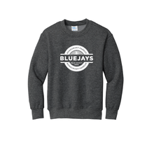 Load image into Gallery viewer, Bluejays Seal - Crewneck Sweatshirt - Youth-Soft and Spun Apparel Orders
