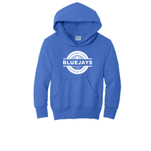 Load image into Gallery viewer, Bluejays Seal - Hooded Sweatshirt - Youth-Soft and Spun Apparel Orders

