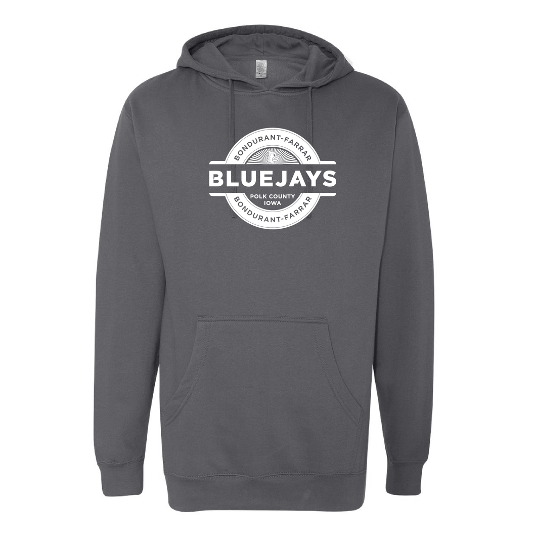 Bluejays Seal - Hooded Sweatshirt - Adult-Soft and Spun Apparel Orders