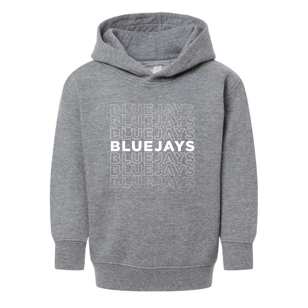 Bluejays Fade - Hooded Sweatshirt - Toddler-Soft and Spun Apparel Orders
