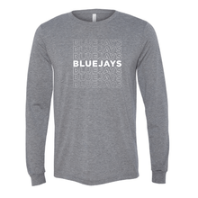 Load image into Gallery viewer, Bluejays Fade - Long Sleeve Crewneck T-Shirt - Adult-Soft and Spun Apparel Orders
