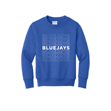 Load image into Gallery viewer, Bluejays Fade - Crewneck Sweatshirt - Youth-Soft and Spun Apparel Orders
