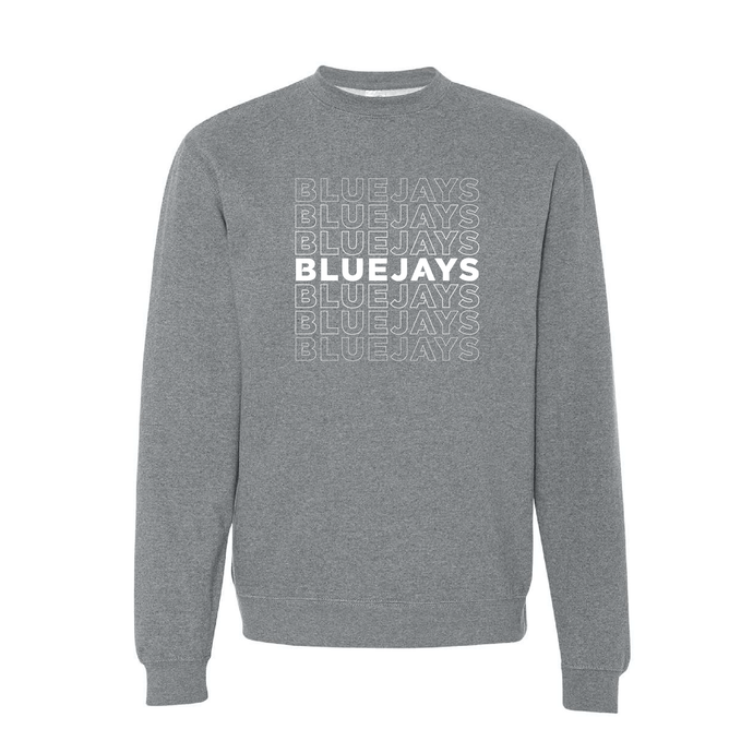 Bluejays Fade - Crewneck Sweatshirt - Adult-Soft and Spun Apparel Orders