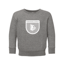 Load image into Gallery viewer, Bluejays Shield - Crewneck Sweatshirt - Toddler-Soft and Spun Apparel Orders
