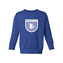 Load image into Gallery viewer, Bluejays Shield - Crewneck Sweatshirt - Toddler-Soft and Spun Apparel Orders

