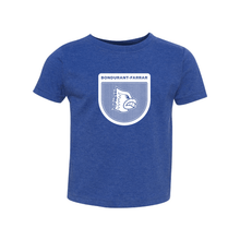 Load image into Gallery viewer, Bluejays Shield - Crewneck T-Shirt - Toddler-Soft and Spun Apparel Orders
