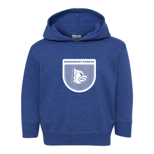 Load image into Gallery viewer, Bluejays Shield - Hooded Sweatshirt - Toddler-Soft and Spun Apparel Orders
