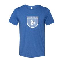Load image into Gallery viewer, Bluejays Shield - Crewneck T-Shirt - Adult-Soft and Spun Apparel Orders
