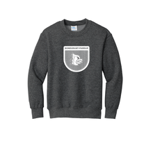 Load image into Gallery viewer, Bluejays Shield - Crewneck Sweatshirt - Youth-Soft and Spun Apparel Orders
