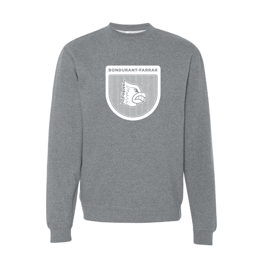 Bluejays Shield - Crewneck Sweatshirt - Adult-Soft and Spun Apparel Orders