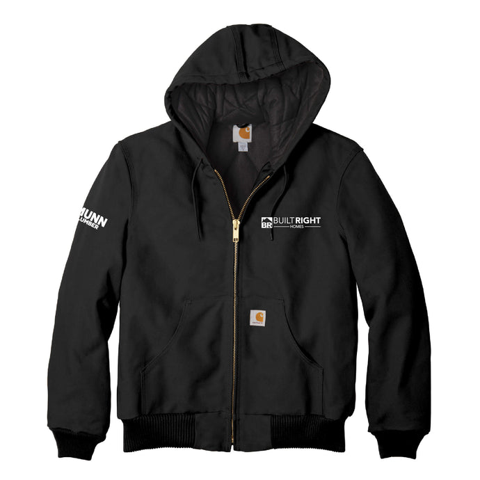 Built Right Homes - Carhartt Quilted-Flannel-Lined Duck Active Jacket - Adult-Soft and Spun Apparel Orders