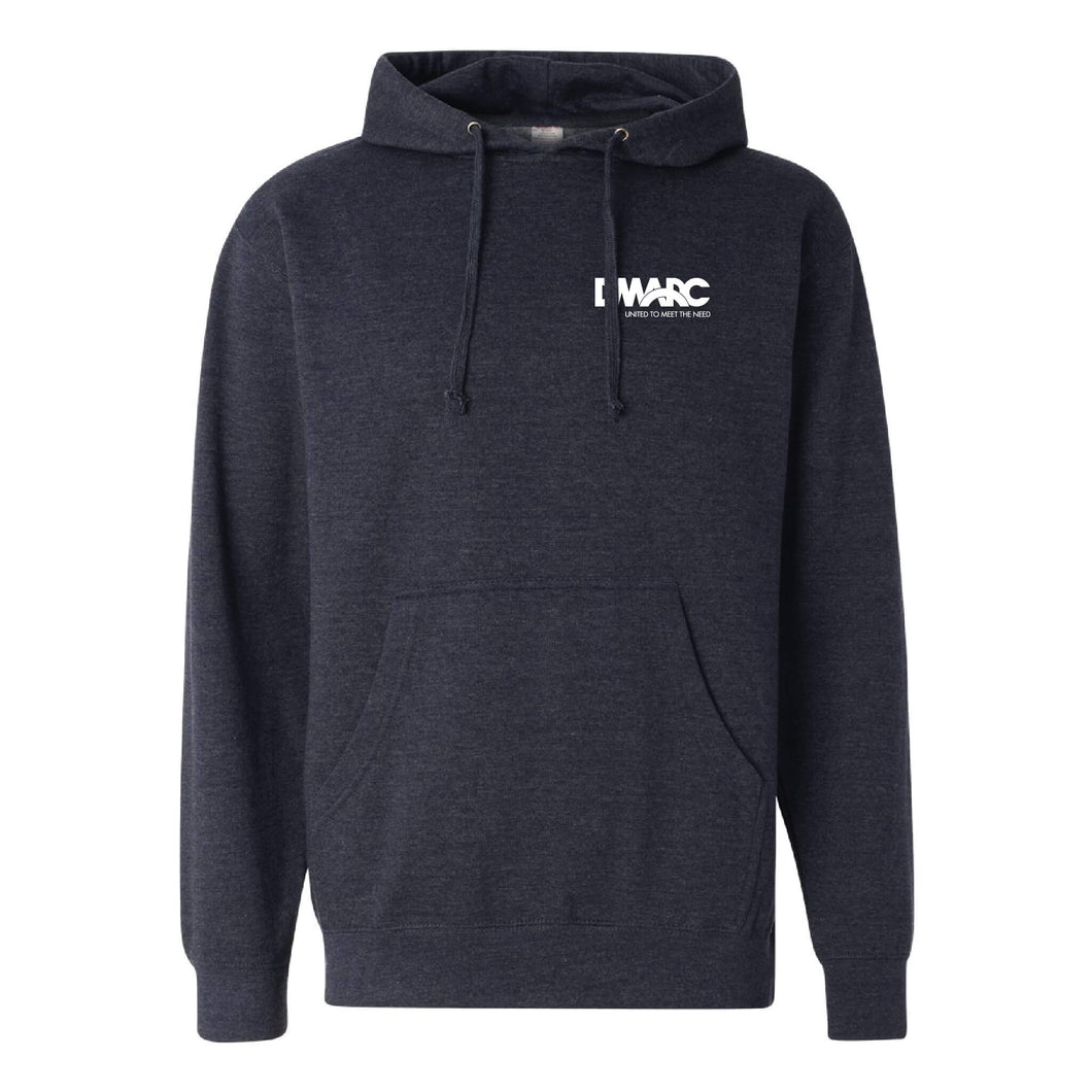 DMARC Left Chest Hooded Sweatshirt - Unisex Fit-Soft and Spun Apparel Orders