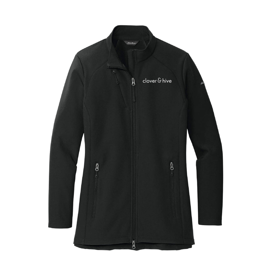 Clover & Hive Eddie Bauer Ladies Stretch Soft Shell Jacket-Soft and Spun Apparel Orders