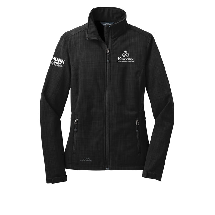 Eddie Bauer Shaded Crosshatch Soft Shell Jacket - Ladies-Soft and Spun Apparel Orders