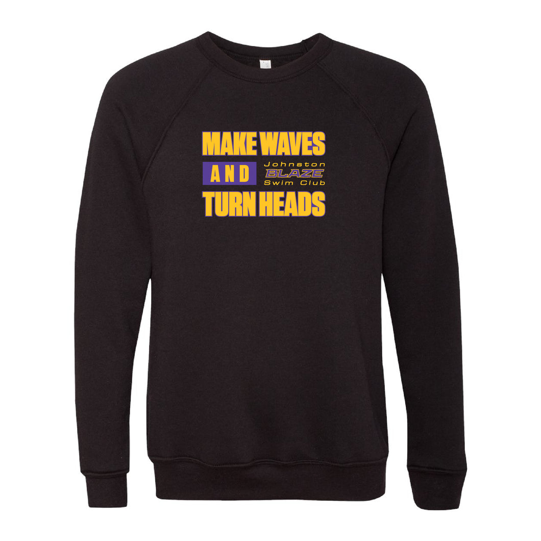 Johnston Blaze Make Waves Performance Crewneck Sweatshirt - Adult-Soft and Spun Apparel Orders