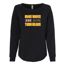 Load image into Gallery viewer, Johnston Blaze Make Waves Crewneck Sweatshirt - Womens-Soft and Spun Apparel Orders
